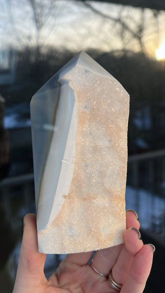 Agate Druzy Point