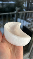 Selenite Moon Bowl