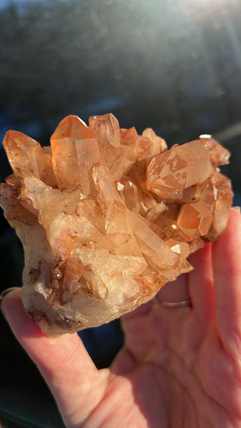 Tangerine Quartz Cluster